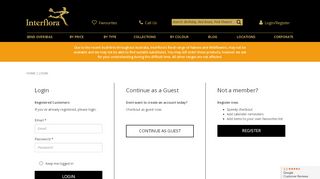 
                            1. Login | Interflora