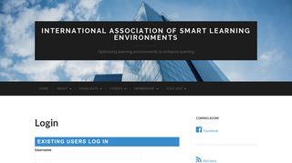 
                            7. Login – International Association of Smart Learning Environments