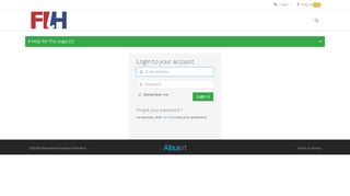 
                            2. Login - International Hockey Federation