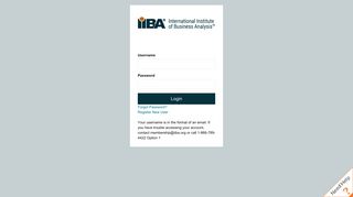 
                            4. Login | International Institute of Business Analysis - IIBA