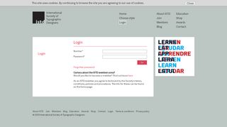 
                            6. Login - International Society of Typographic Designers