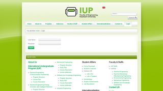 
                            8. Login - International Undergraduate Program (IUP)