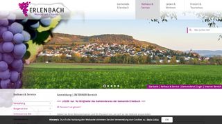 
                            13. Login | Interner Bereich: Gemeinde Erlenbach