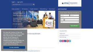 
                            10. Login Interner Bereich - PFH Private Hochschule Göttingen