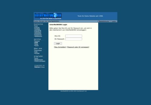 
                            6. Login - InterNetWORX - Alles für Deine Homepage