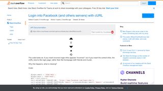 
                            6. Login into Facebook (and others servers) with cURL - Stack Overflow