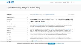 
                            5. Login into Hue using the Python Request library | Hue, the self service ...