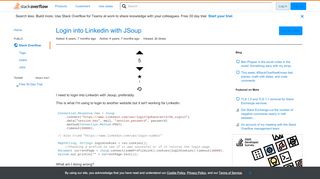 
                            6. Login into Linkedin with JSoup - Stack Overflow