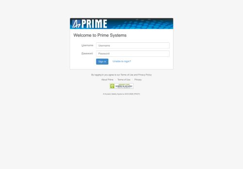 
                            3. Login into Prime Systems