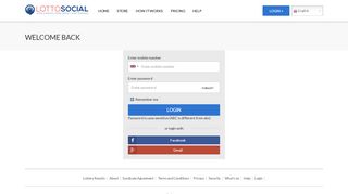 
                            11. Login into your members area account - Lotto Social