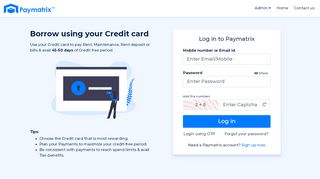 
                            6. Login into your Paymatrix Account | Paymatrix