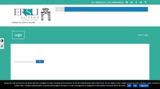 
                            3. Login – Intranet dell'ERSU di Palermo