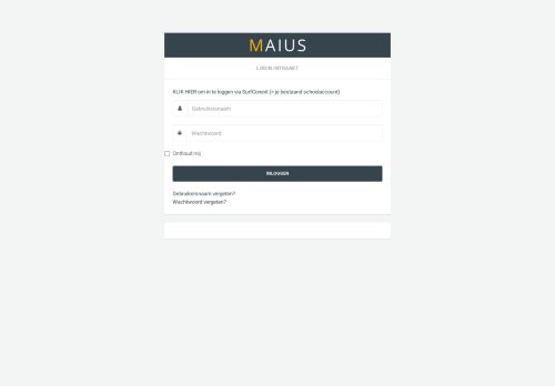 
                            12. Login intranet - Maius