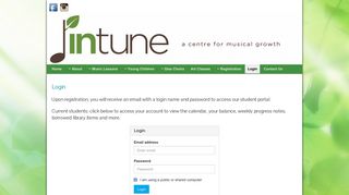 
                            9. Login » InTune Music Windsor