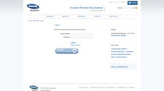 
                            1. Login - Invacare New Zealand - Invacare - Invacare Rentals