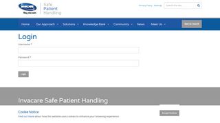 
                            5. Login | Invacare Safe Patient Handling