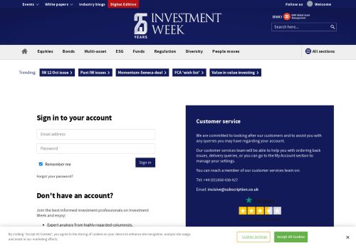 
                            7. Login - Investment Week