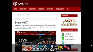 
                            5. login ion777 - Daftar Ion777 IonCasino IonClub