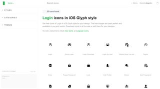 
                            4. Login iOS Glyph Icons - Icons8