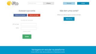 
                            11. Login - IPED Cursos Online