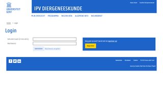 
                            1. Login - IPV Diergeneeskunde - Universiteit Gent