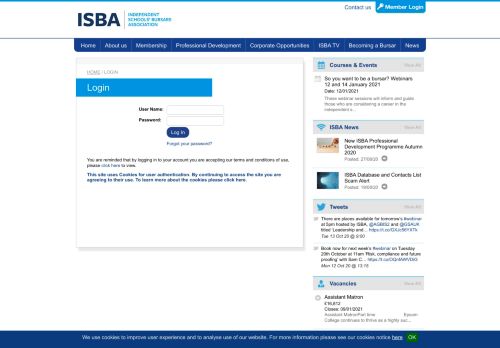 
                            4. Login - ISBA