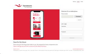 
                            4. Login - Íslandsbanki