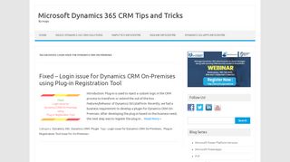 
                            10. Login issue for Dynamics CRM On-Premises | Microsoft Dynamics 365 ...