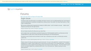 
                            6. login issue : Forums : PythonAnywhere