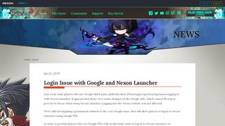 
                            2. Login Issue with Google and Nexon Launcher | MapleStory