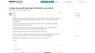 
                            3. Login issue with two step verification, very wired - General ...