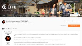 
                            5. LogIn issues and SANSAR - Sansar for Second Life Residents ...