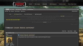 
                            12. Login Issues anyone? - Dungeons and Dragons Online