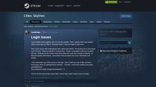 
                            5. Login issues :: Cities: Skylines General Discussions - Steam Community
