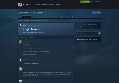 
                            1. Login Issues :: Digimon Masters Online General Discussions