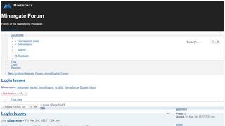 
                            6. Login Issues - Minergate Forum