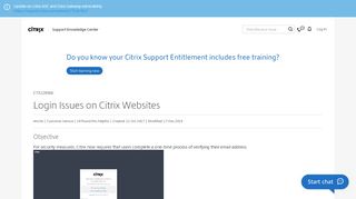 
                            12. Login Issues on Citrix Websites - Support & Services