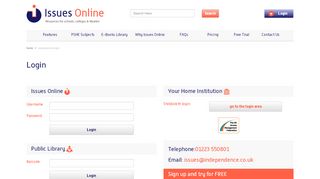 
                            6. Login - Issues Online