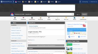 
                            7. Login issues, PTC | Pokemon GO Wiki - GamePress