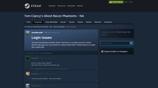 
                            4. Login Issues :: Tom Clancy's Ghost Recon Phantoms - NA Genel ...