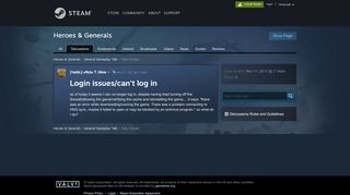 
                            6. Login issues/can't log in :: Heroes & Generals General Gameplay Talk