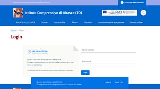 
                            6. Login - Istituto Comprensivo di Airasca (TO)