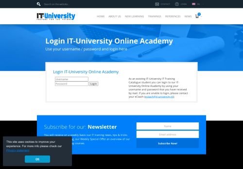 
                            3. Login IT-University Online Academy