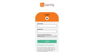 
                            4. Login - Itslearning Central Authentication Service