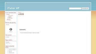 
                            13. LOGIN - iTutor UF - Google Sites