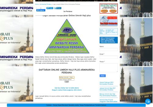
                            2. Login Jamaah Daftar Online Arminareka Perdana | Baitullah Plus