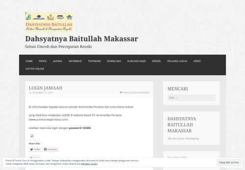 
                            9. LOGIN JAMAAH – Dahsyatnya Baitullah Makassar