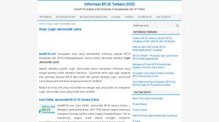 
                            5. Login Jamsostek Lama - Infomasi BPJS Terbaru - dataBPJS.com