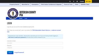 
                            1. Login | Jefferson County PVA