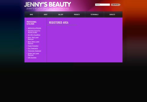 
                            5. Login - Jennys Beauty Spot Salon